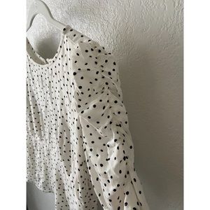 Abercrombie & Fitch Open-Back Polka Dot Blouse M